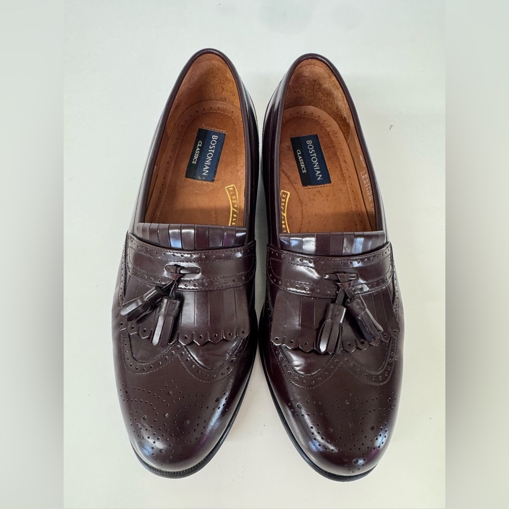 Bostonian Men's Dark Brown Tassel Kiltie Loafers
